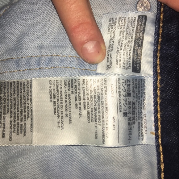 Levi’s 505 mens straight leg jeans waist 34 leg 32  32$ like new . - Picture 7 of 8